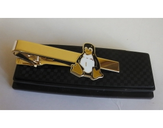 Linuxos nyakkendőtű arany színben